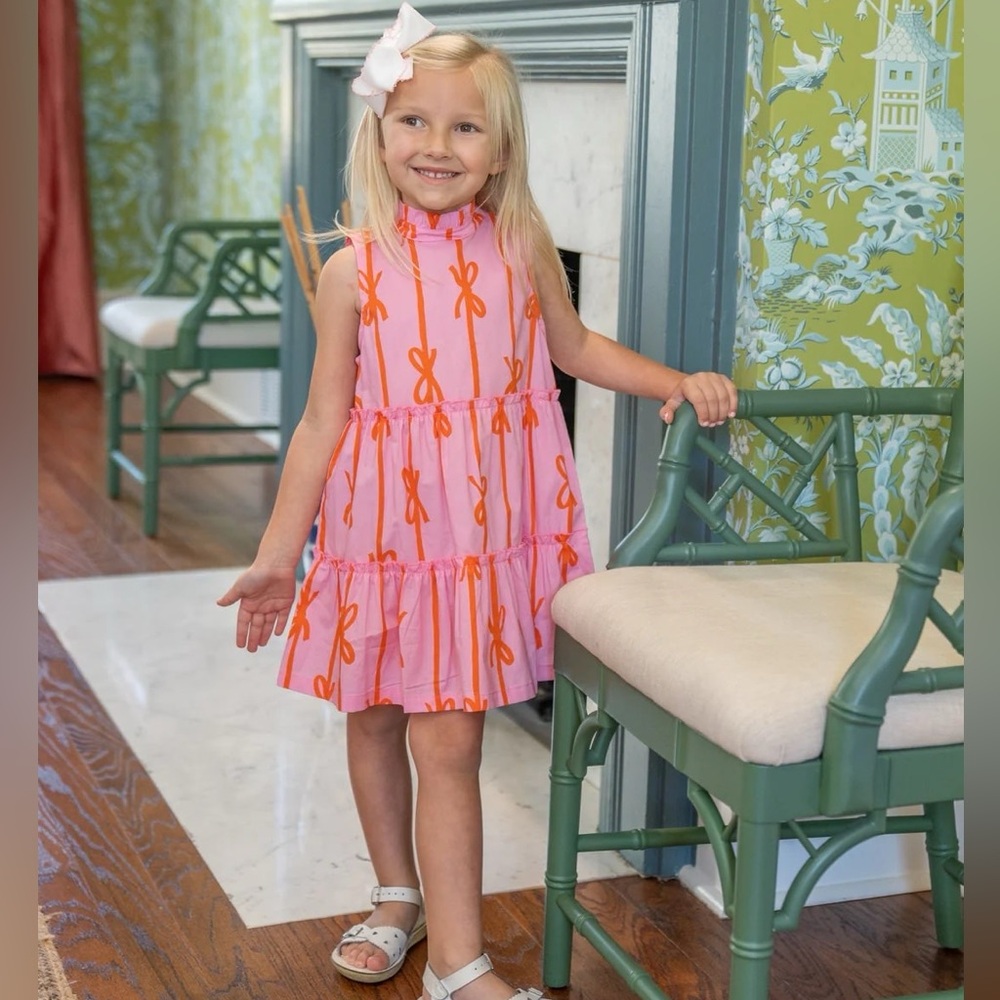 Addison Pink Bow Dress